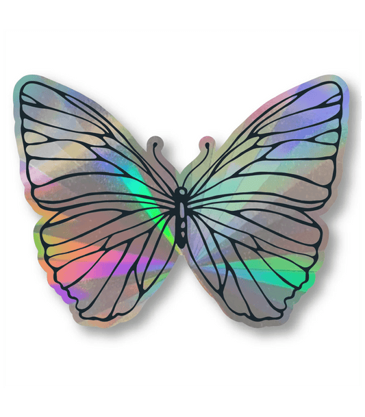 Butterfly Series | Holographic Rainbow Window Decals Set
