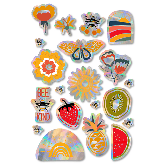 Bee Kind Suncatcher Set | Rainbow Window Decals Set