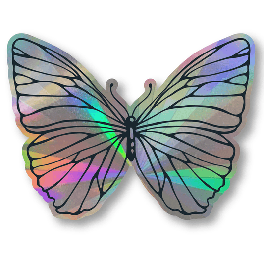 Butterfly Series | Holographic Rainbow Window Decals Set