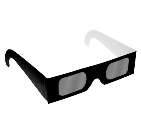 3D Polarized Glasses Linear Polarization Paper Frames