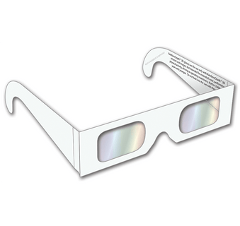 RainbowDepth 3D Glasses - White Frame