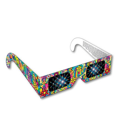 Rainbow Rave Glasses | Groovy 60s Design | Rainbow Symphony
