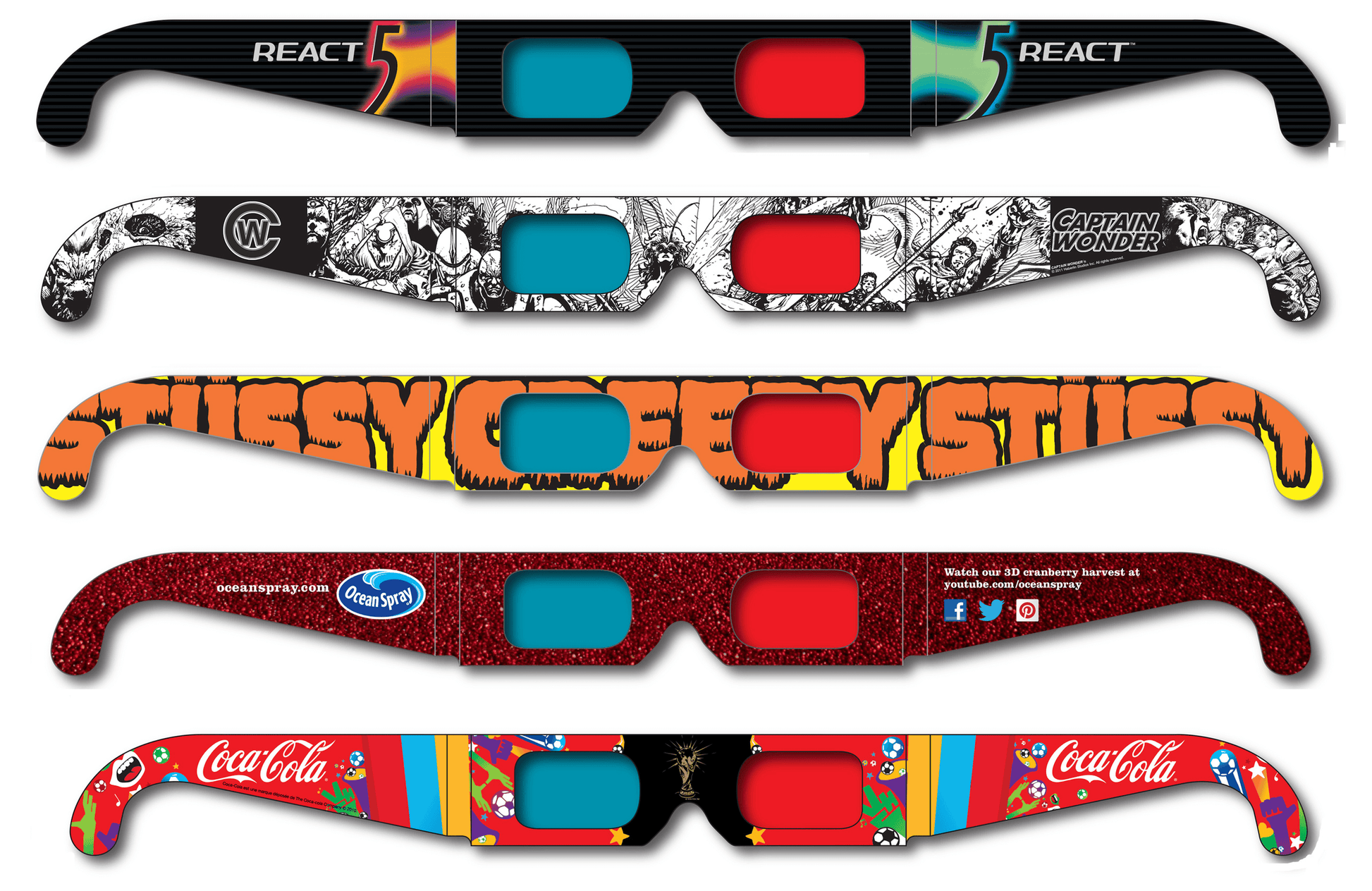 personalized goggles Customize Anaglyph Glasses – Rainbow Symphony Store