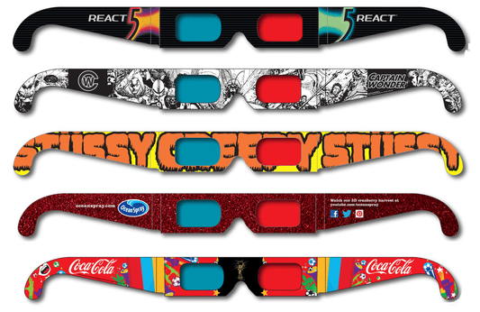 Examples of Custom Anaglyph Glasses