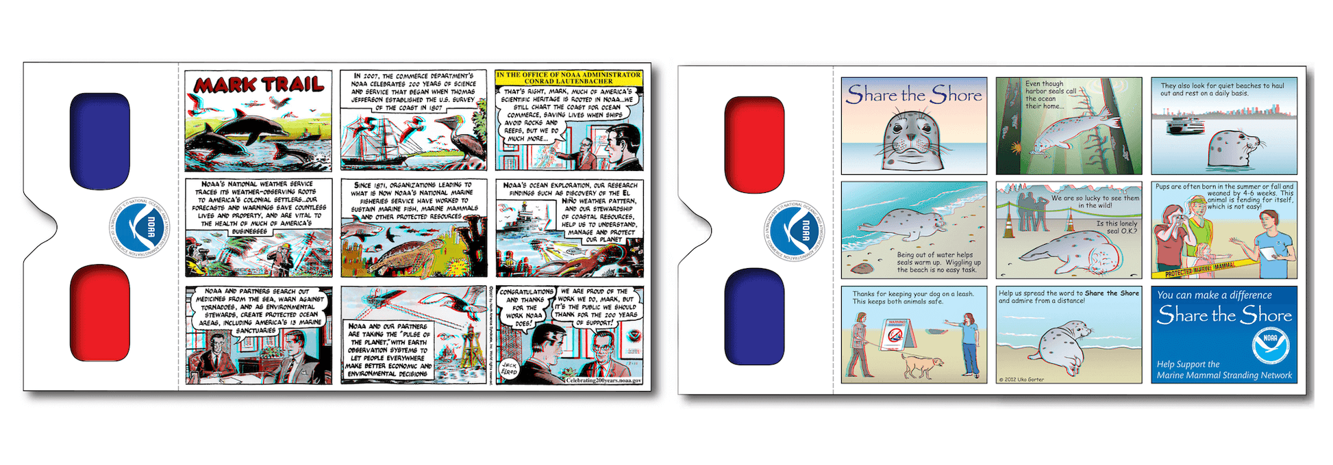 Custom bind-in 3D Glasses for NOAA