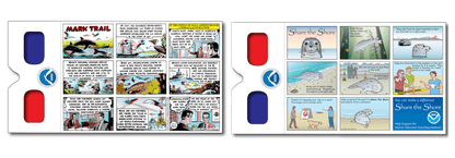 Custom bind-in 3D Glasses for NOAA