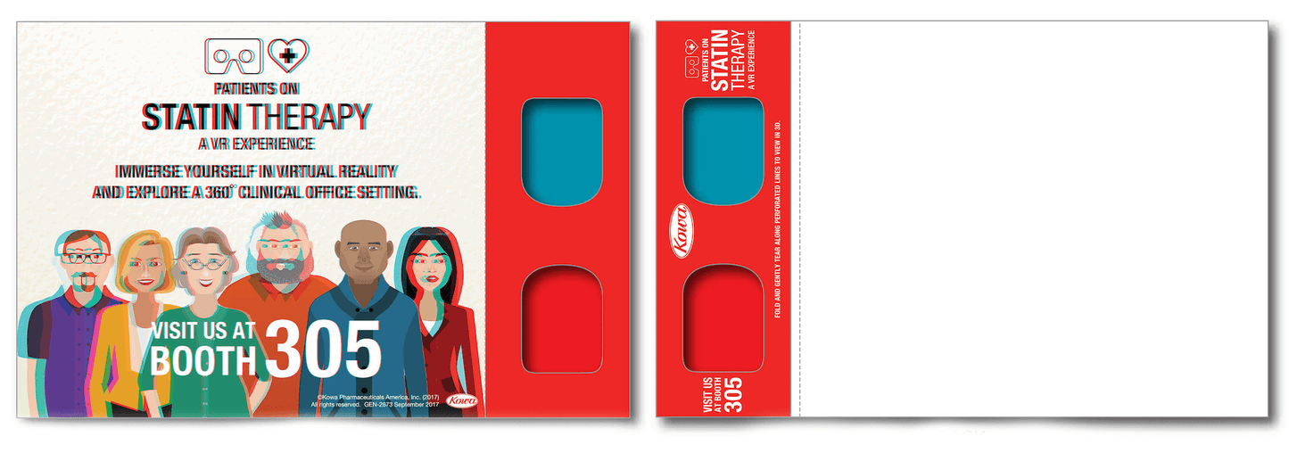 Custom 3D Postcard for Statin Therapy