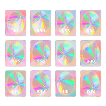 Angel Number Suncatchers | Rainbow Decals