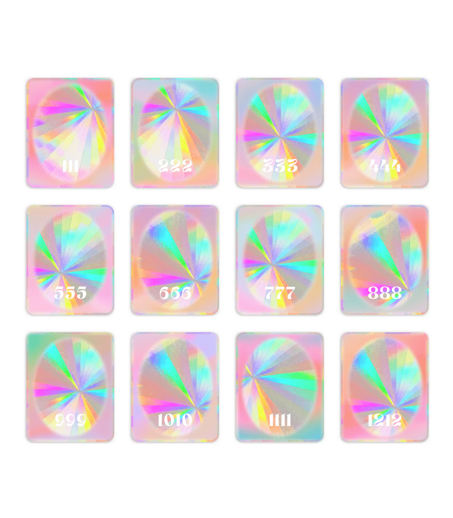 Angel Number Suncatchers | Rainbow Decals