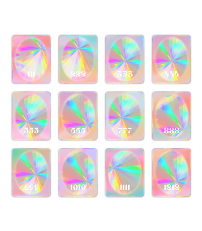 Angel Number Suncatchers | Rainbow Decals