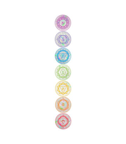 The Chakra Set | Rainbow Window Decals Set