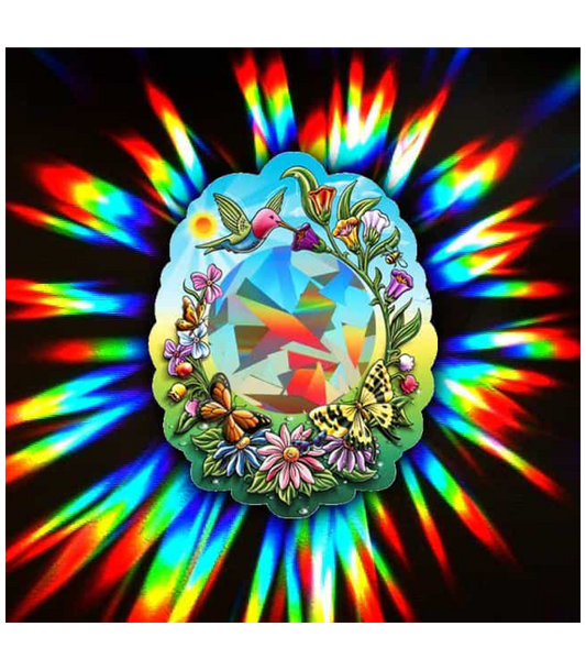 Suncatcher - Rainbow Hummingbird Suncatcher
