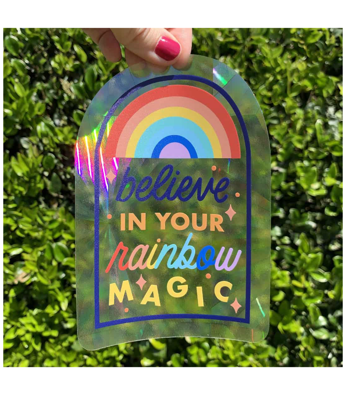 Inspirational Suncatcher Rainbow Decals