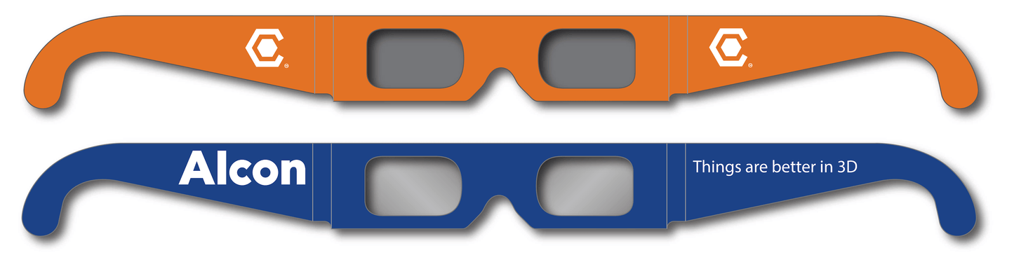 Customized Polarized 3D Glasses for Alcon