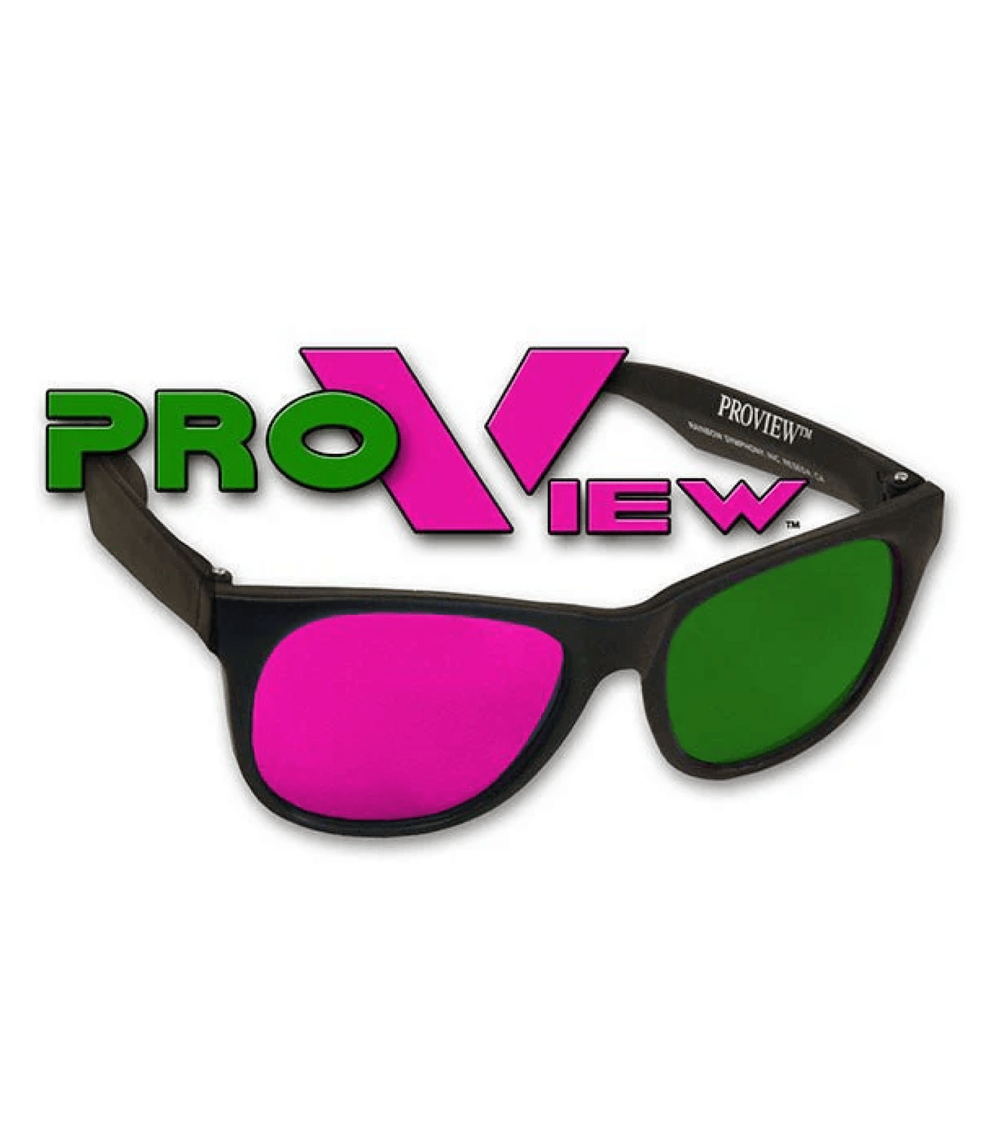 Magenta / Green ProView™ Plastic 3D Glasses