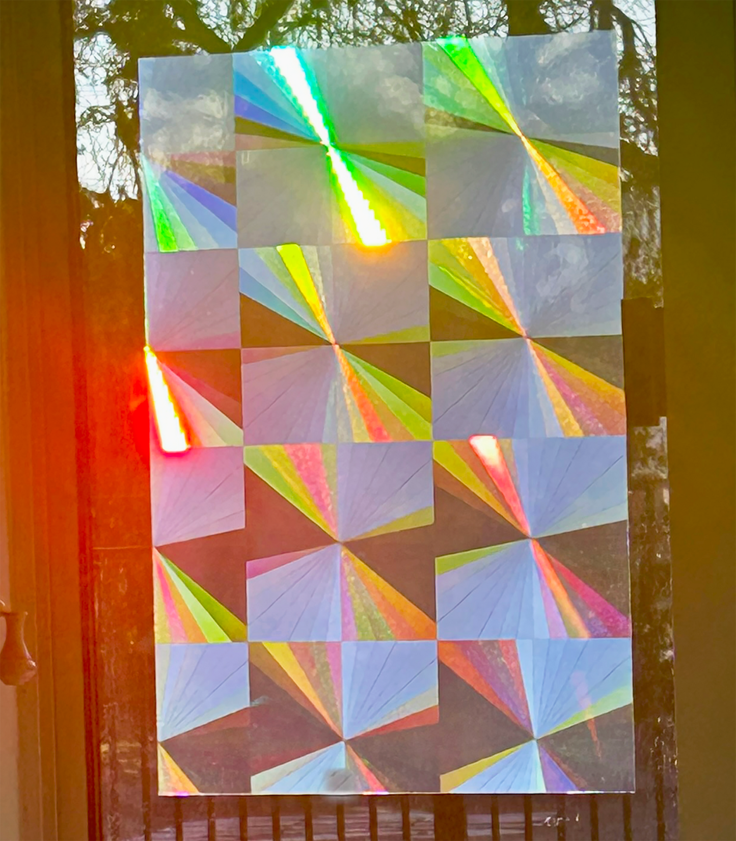 Holographic Suncatcher Rainbow Window Film Sheets