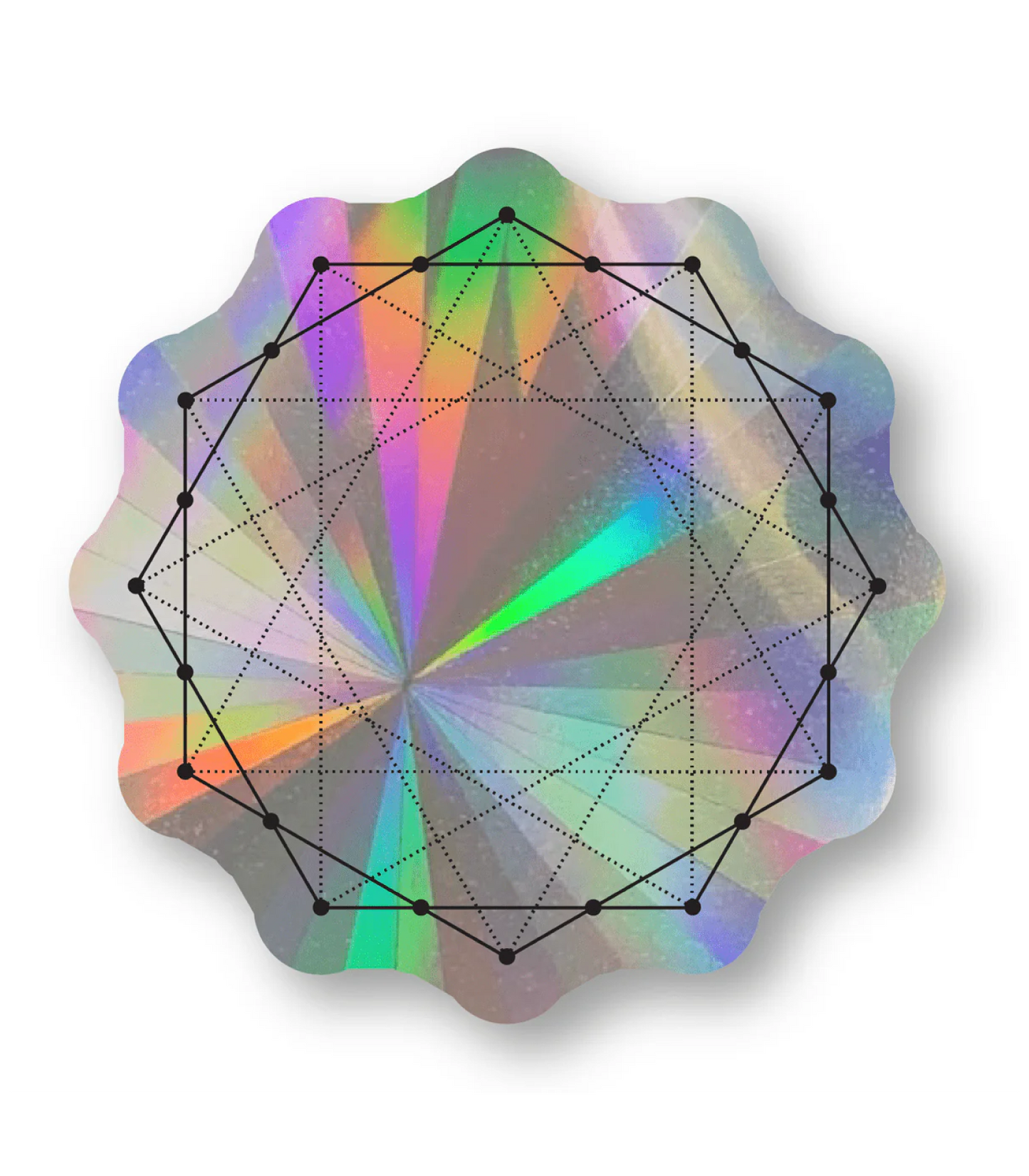 Sacred Geometry Suncatcher Set | Rainbow Decals Set