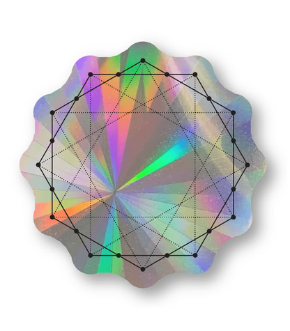 Sacred Geometry Suncatcher Set | Rainbow Decals Set
