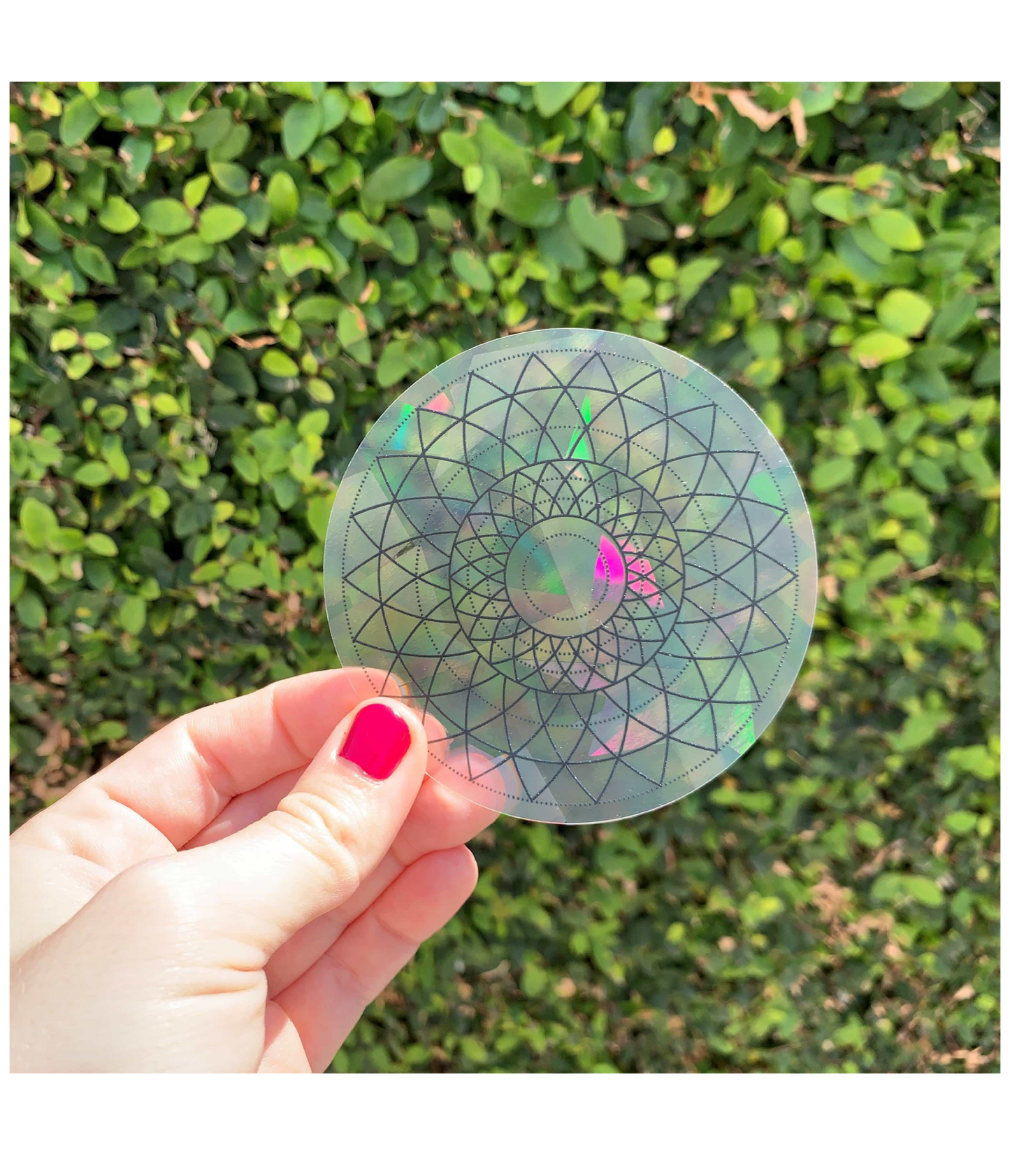 Sacred Geometry Suncatcher Set | Rainbow Decals Set