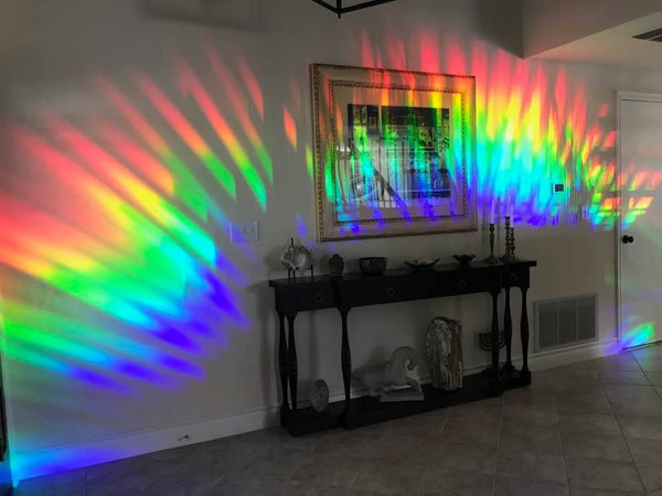 Rainbow Window Film Large Roll, Holographic Window Decal, Sun