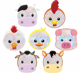 Baby Farm Animals | Rainbow Decals Set