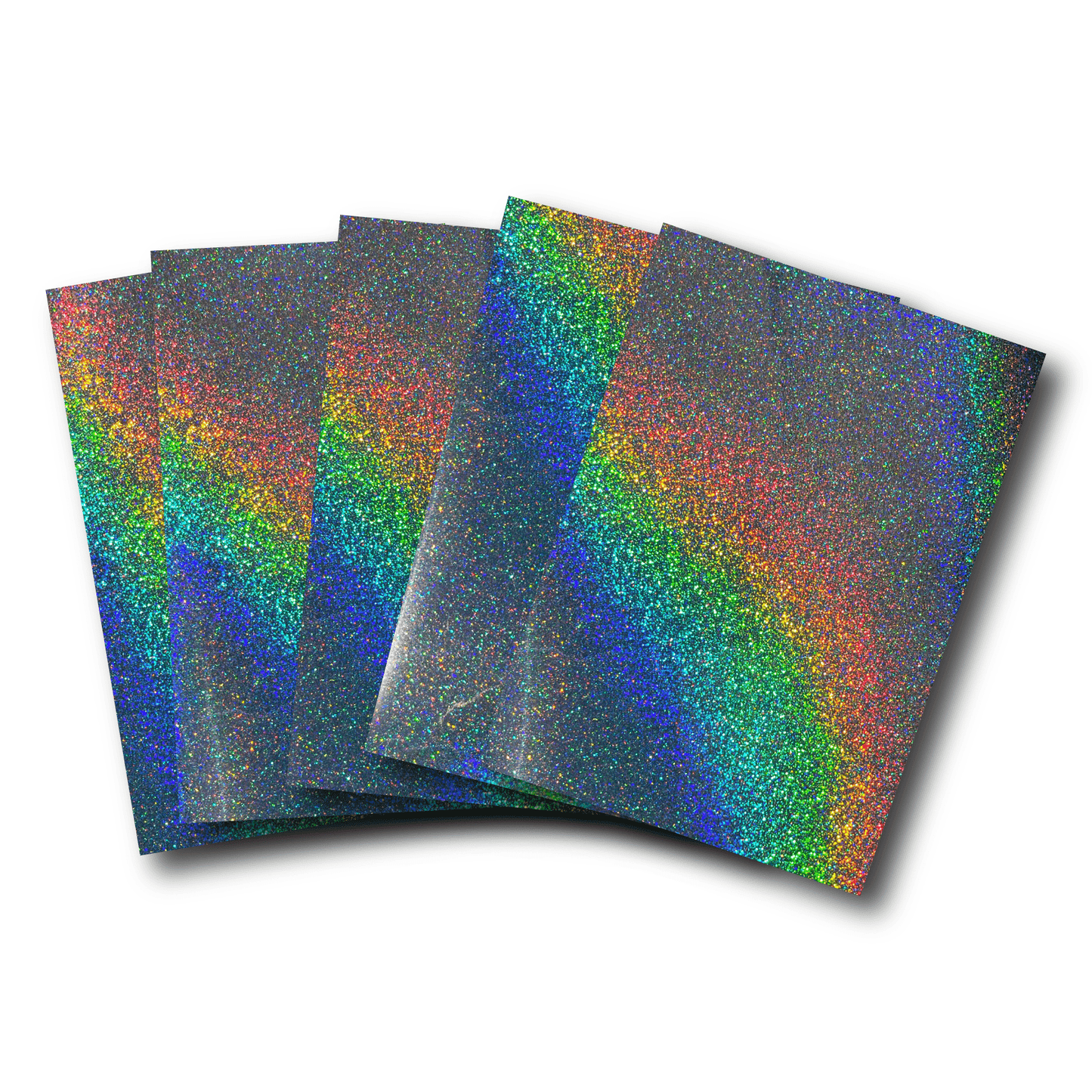 Holographic Sticker Material - Craft Film for Cricut and Silhouette - 12"x18" Sheets - 5 Pack