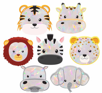 Baby Safari Animals | Rainbow Decals Set