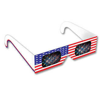 American Flag Fireworks Glasses