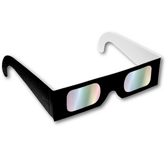 RainbowDepth 3D Glasses - Black Frame
