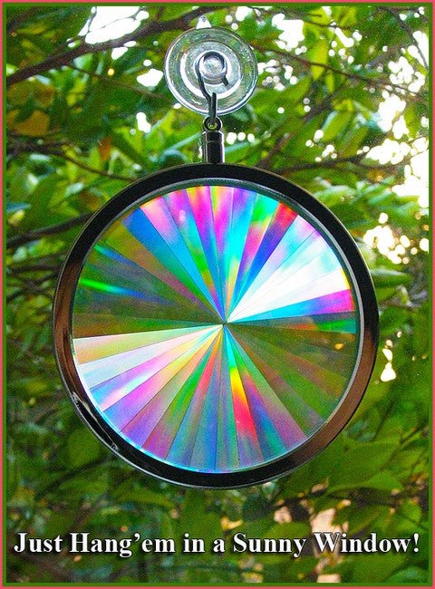 Axicon Suncatcher | Rainbow Prism Decor | Rainbow Symphony